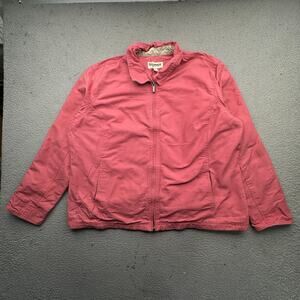 Dri Duck For Her Pink Canvas Work Jacket Womens XXL Pink Full Zip Pockets